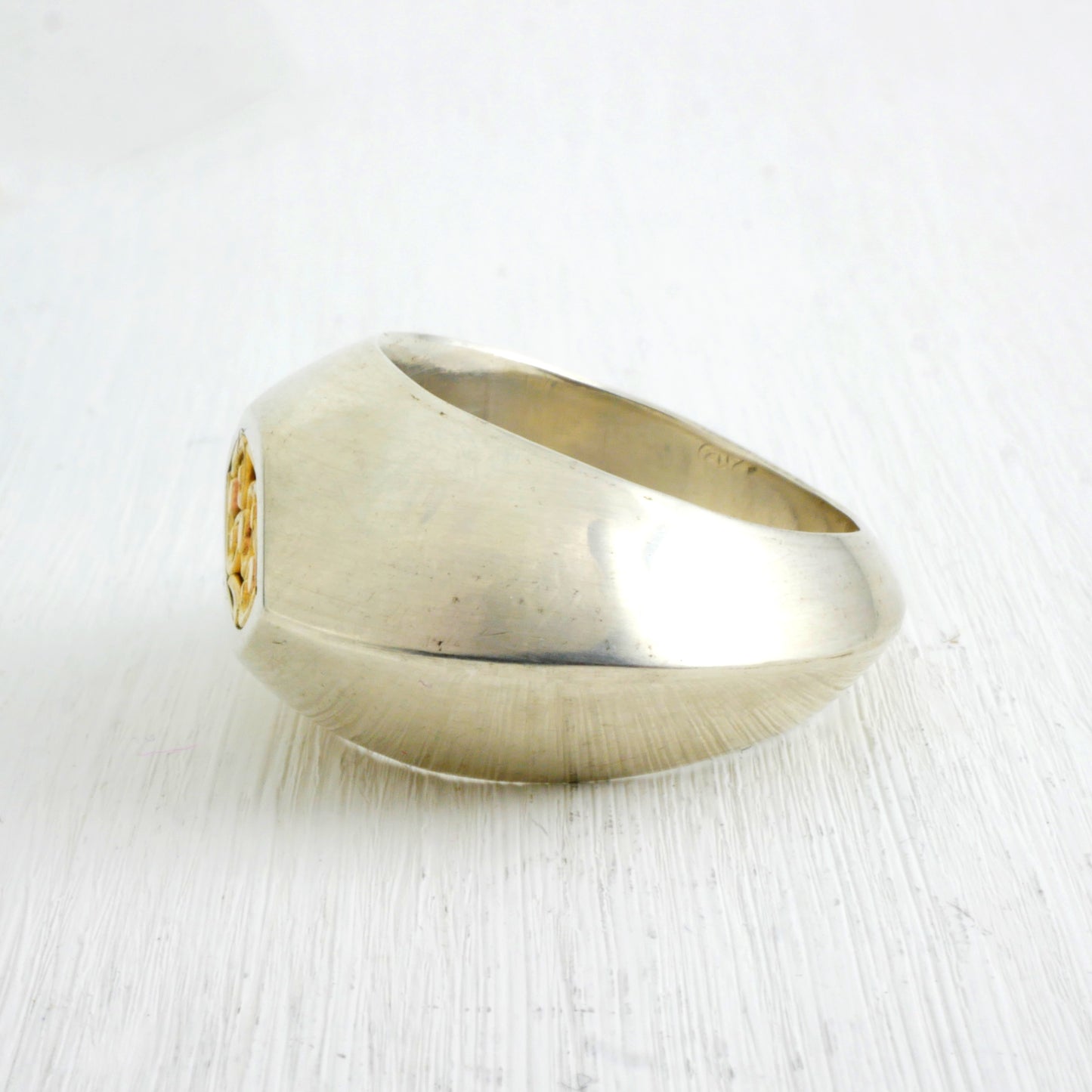 OMNISCIUS RING- Sterling silver, 18K Gold