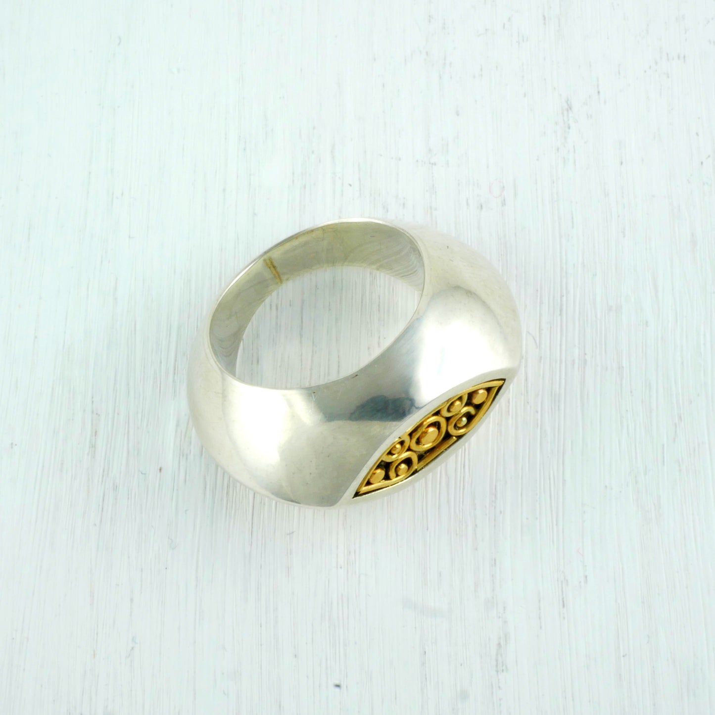 OMNISCIUS RING- Sterling silver, 18K Gold