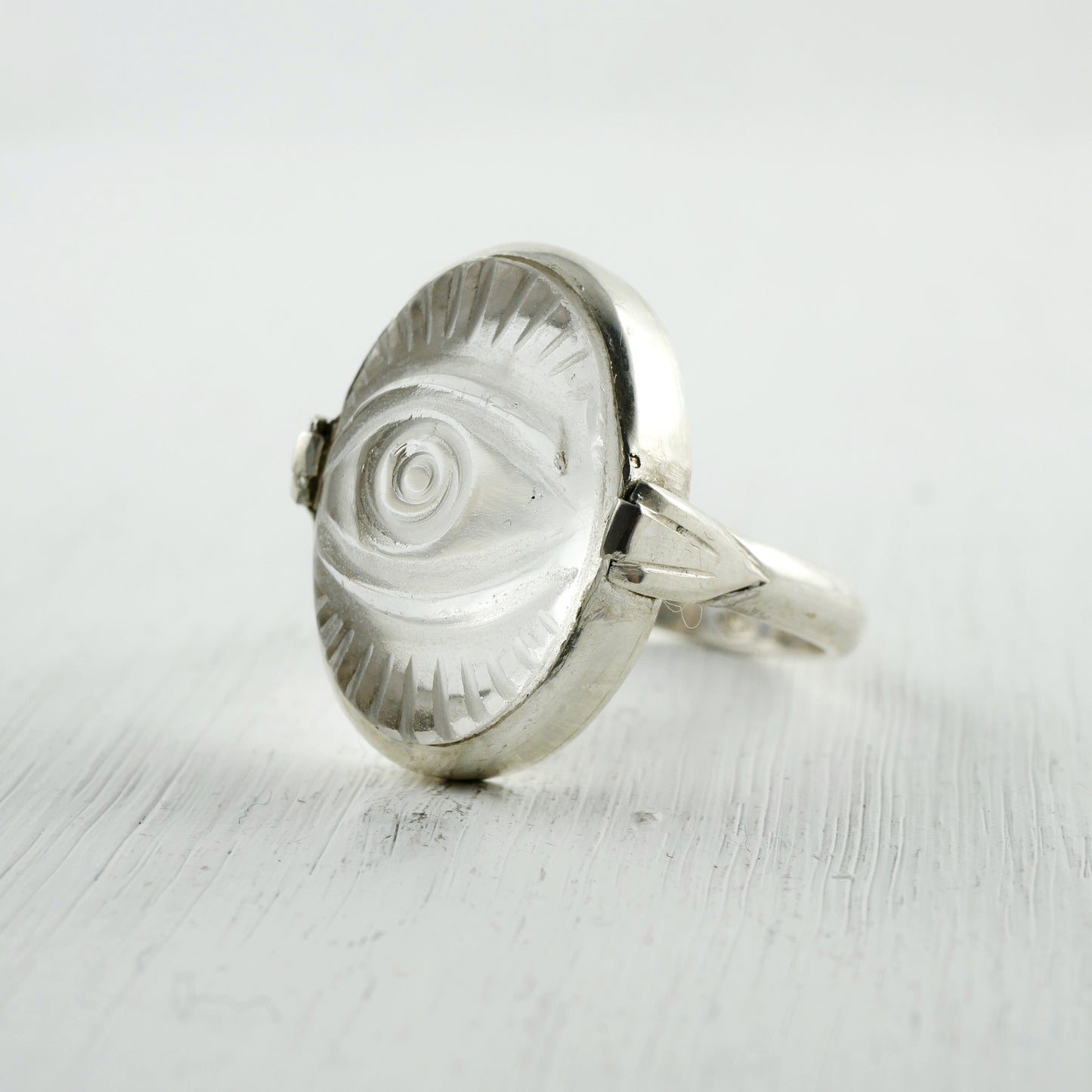 NAZAR RING - Crystal eye & Sterling silver