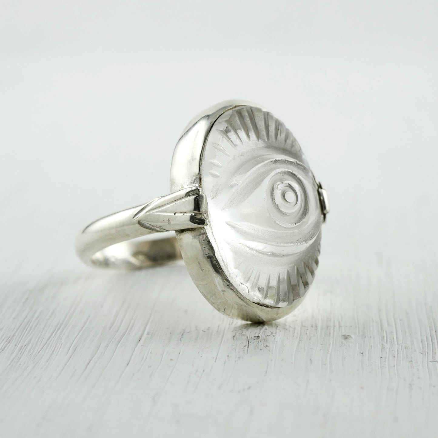 NAZAR RING - Crystal eye & Sterling silver