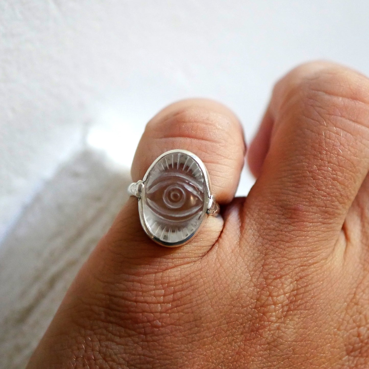 NAZAR RING - Crystal eye & Sterling silver