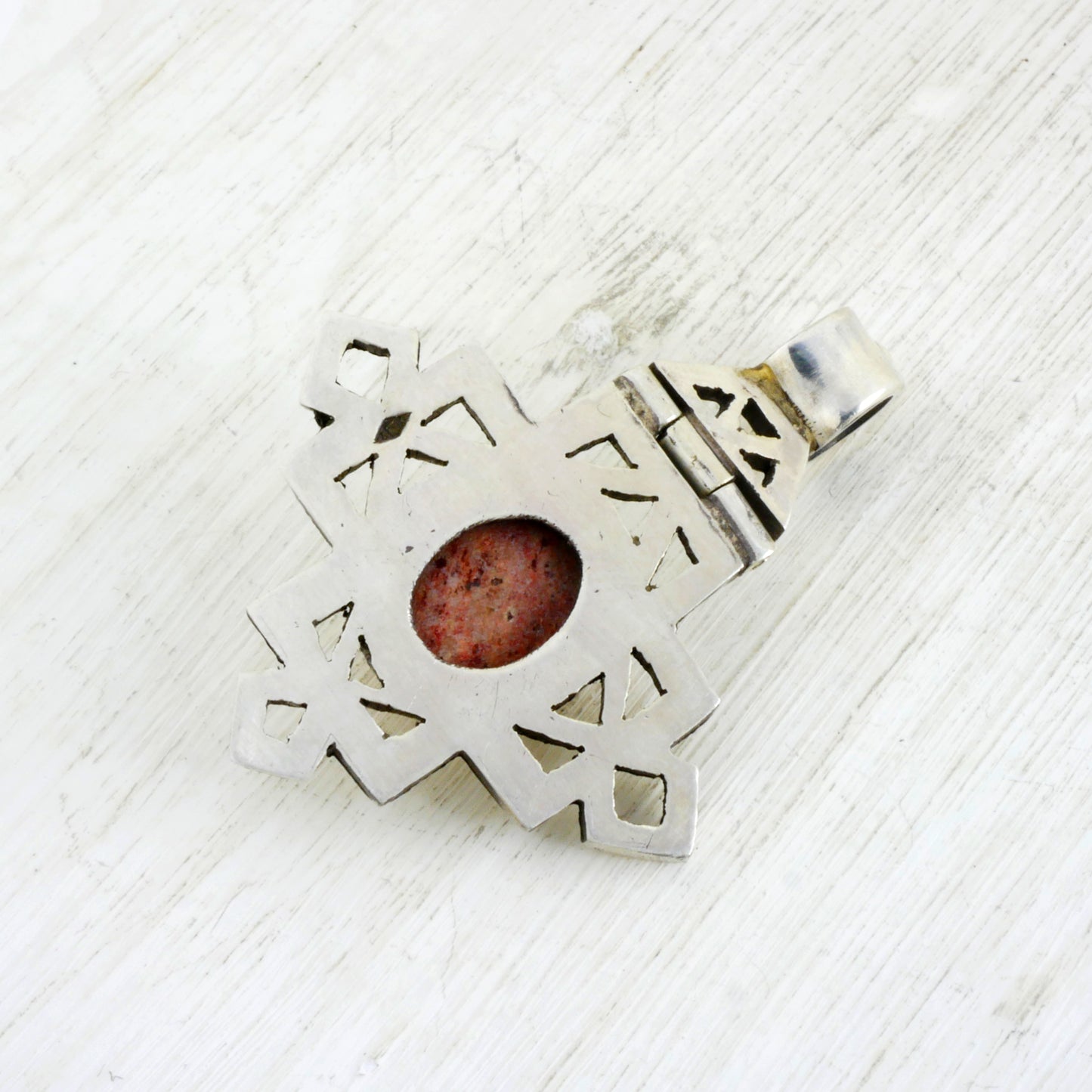 PENDENTIF LALIBELA - Argent 925 & Opale