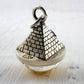 PENDENTIF GIZEH - Argent 925, Cristal & Feuille d'or