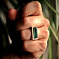 BAGUE SIGIRIYA - Argent & Tourmaline