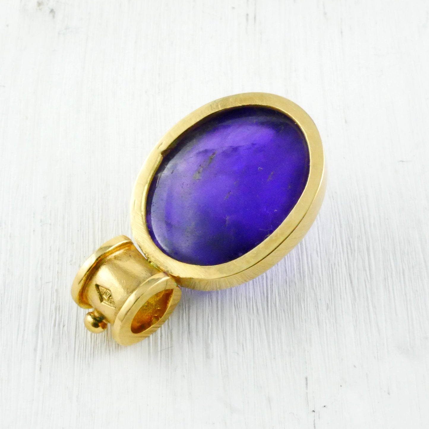 KHEPRI AMULET - Amethyst Scarab & 18K Gold Pendant