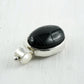 KHEPRI AMULET - Onyx Scarab & Sterling Silver Pendant