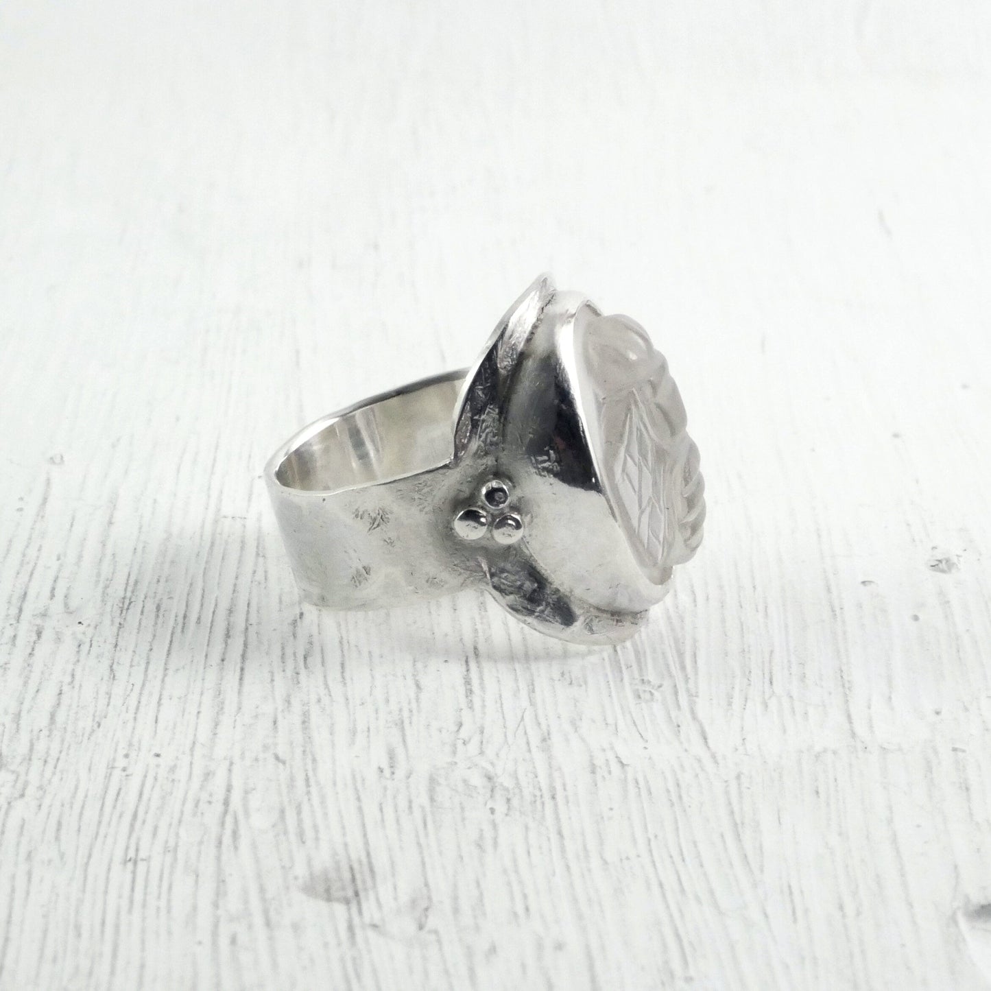 Bague abeille argent cristal