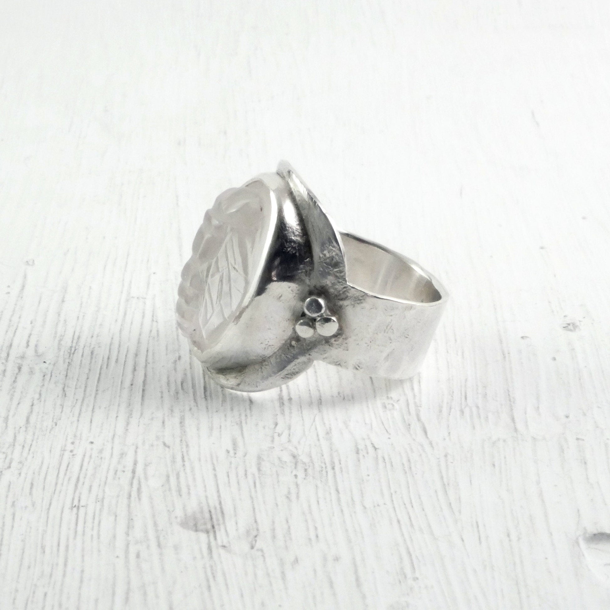 Bague abeille argent cristal