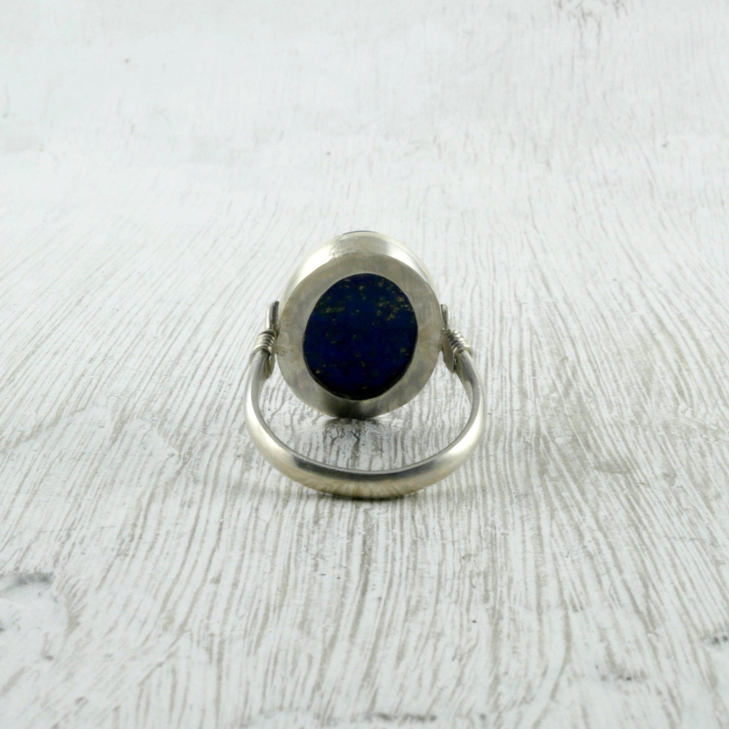 bague argent lapis lazuli