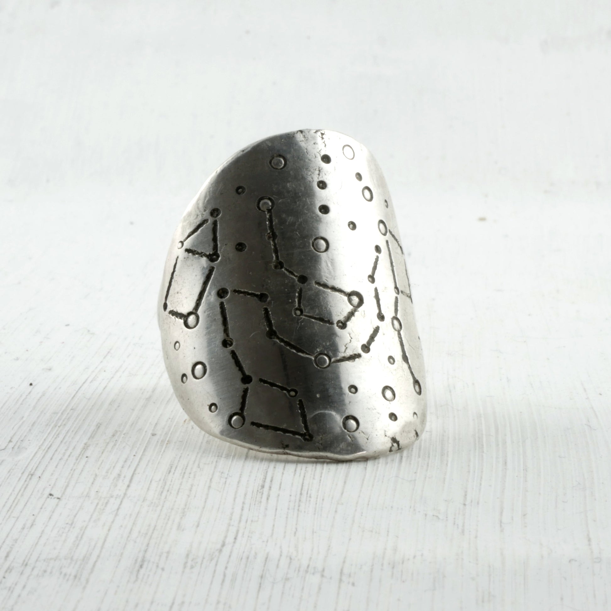 BAGUE PTOLEMEE - Argent 925 martelé Thalisman 