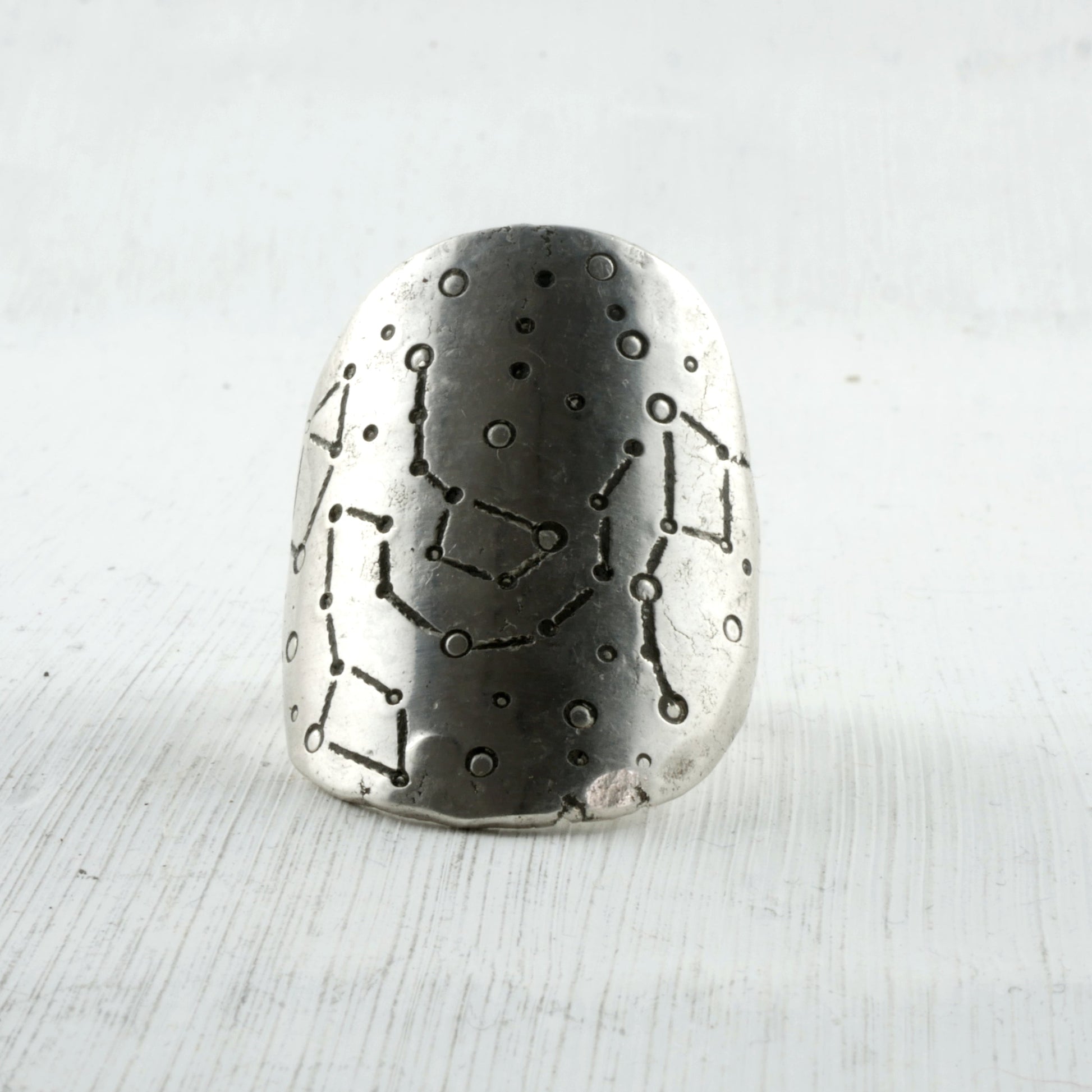 BAGUE PTOLEMEE - Argent 925 martelé Thalisman 