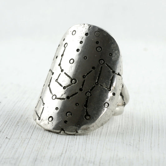 BAGUE PTOLEMEE - Argent 925 martelé Thalisman 