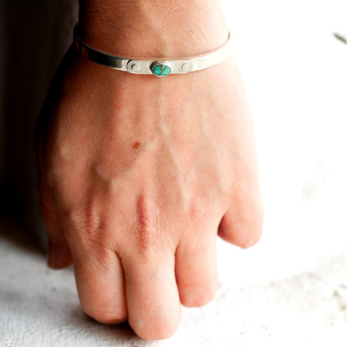 BRACELET DAMAVEND - Argent 925 & Turquoise Thalisman 