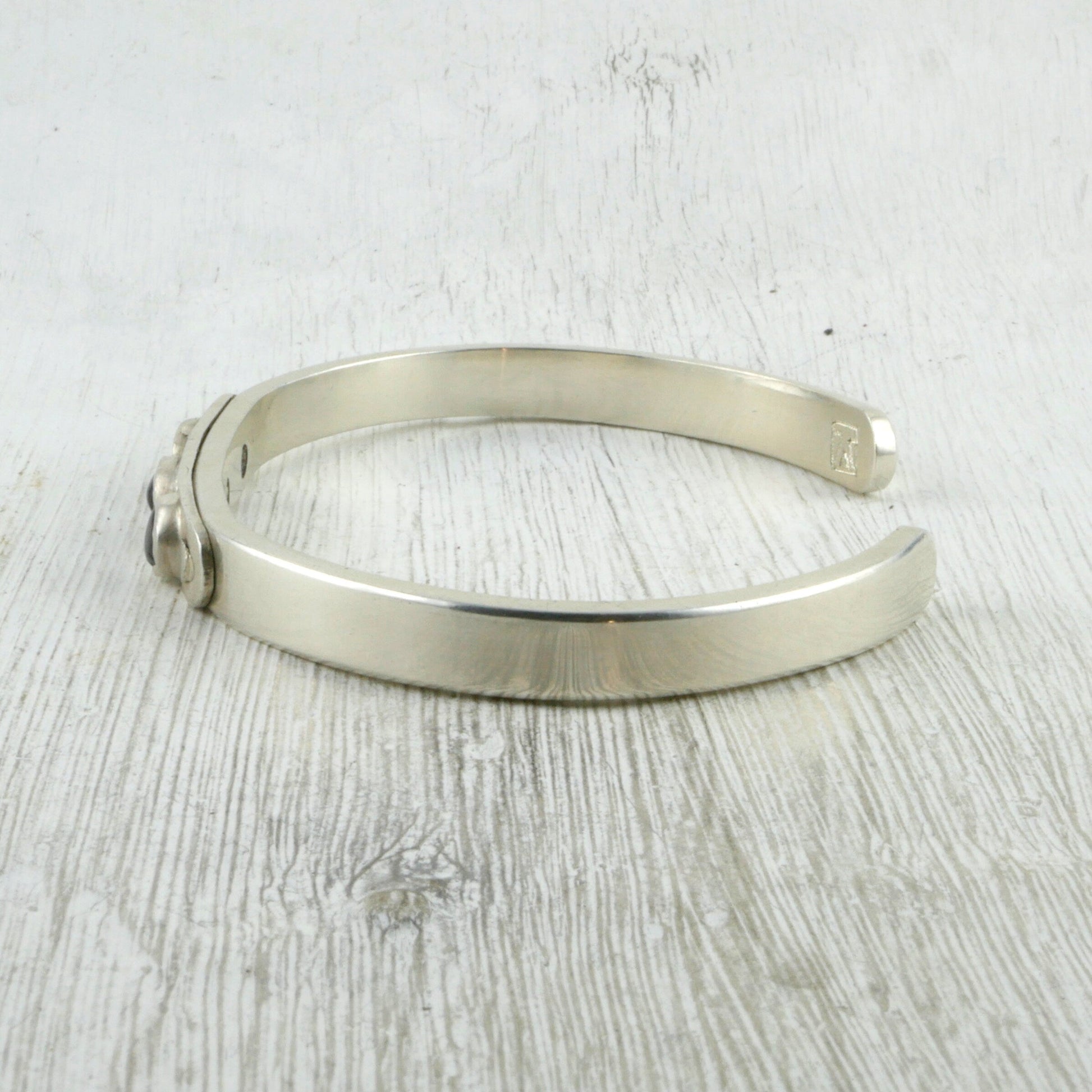 bracelet argent et grenat