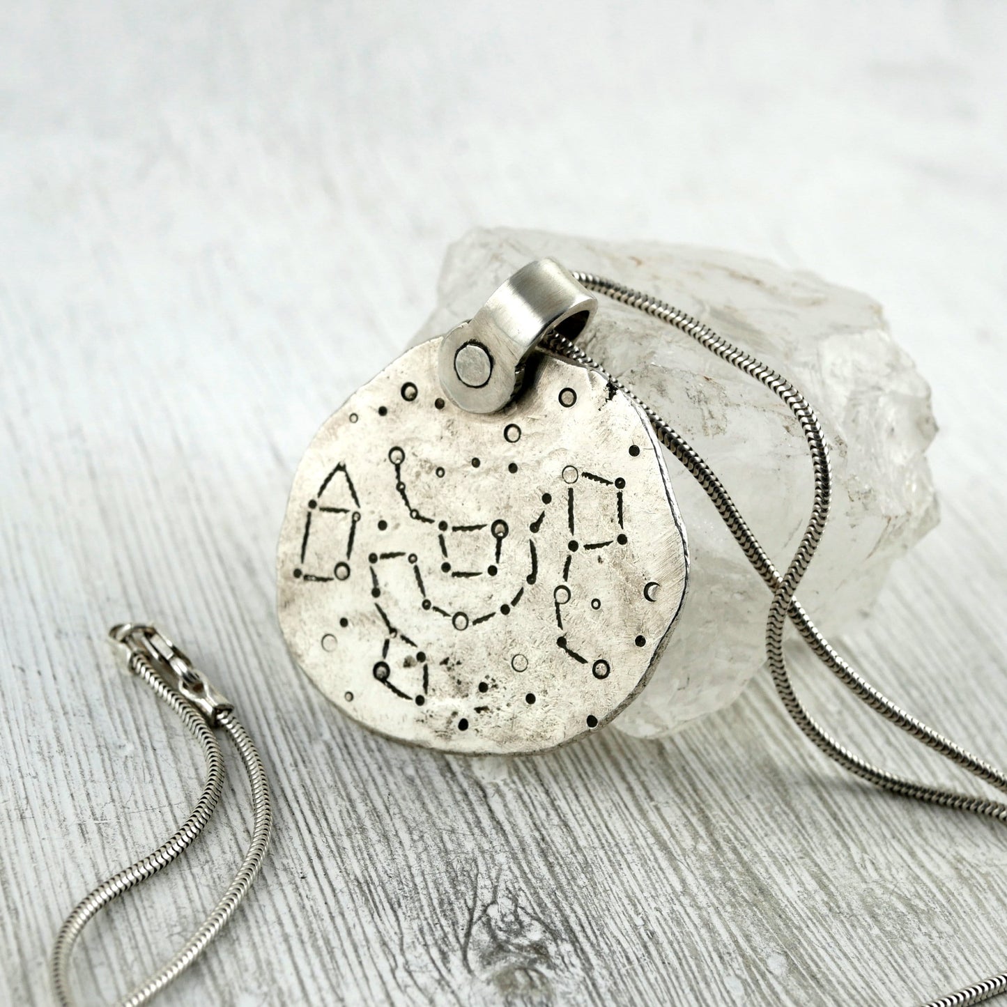 pendentif constellations en argent