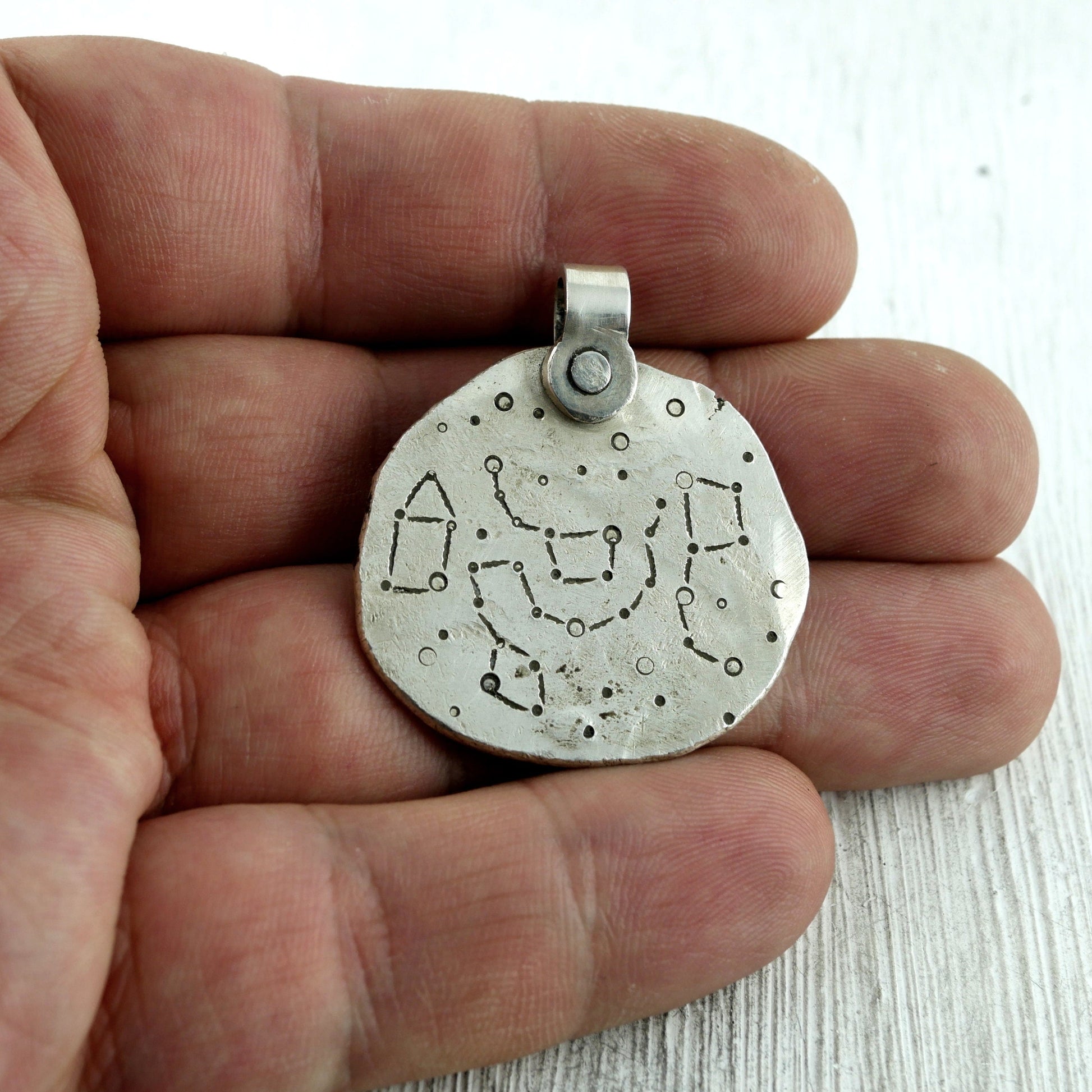 pendentif constellations en argent