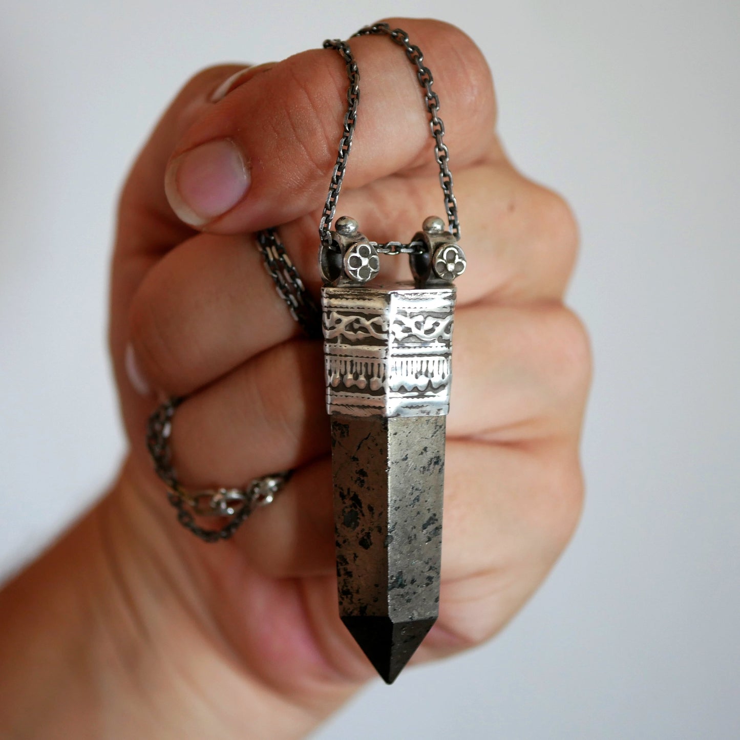 PENDENTIF TUMAN - Argent & Pyrite Thalisman 