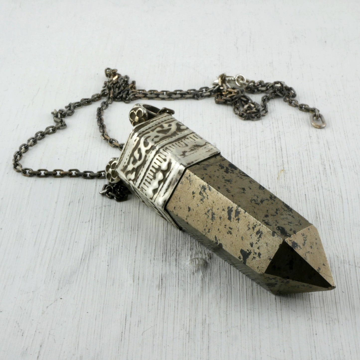 PENDENTIF TUMAN - Argent & Pyrite Thalisman 